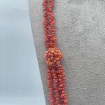 Splendida collana da donna in Corallo Sciacca, un gioiello made in Italy di Patricia Oro Creations, perfetto per un'idea regalo preziosa. (Vista 3)