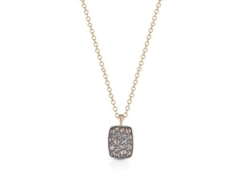 Collana Stile Antico Oro 375 Diamanti Taglio Rose Coronè Clesi Gioielli