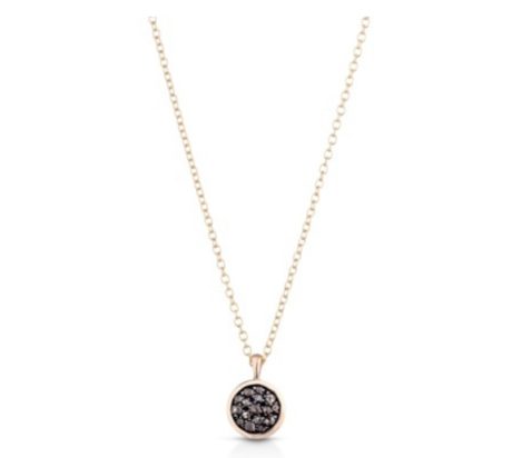 Collana Stile Antico Toppa in Oro 375 e Diamanti Taglio Rose