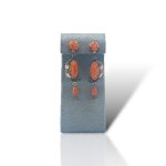Splendidi orecchini Corallo Sciacca in stile antico con diamanti piatti in oro, un gioiello di lusso firmato Patricia Oro Creations, perfetto per un'idea regalo preziosa.