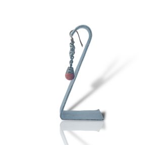 Splendidi orecchini Corallo Sciacca in stile antico con diamanti piatti e rubino, un capolavoro di alta gioielleria made in italy. (Vista 2)