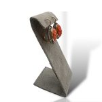 Splendidi orecchini Corallo Sciacca con Rose Coronè in Oro, gioielli made in italy di Patricia Oro Creations, un'idea regalo preziosa per celebrare l'eleganza. (Vista 2)