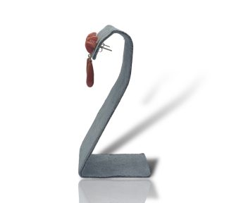 Splendidi orecchini Corallo Sciacca con stelle e gocce incise in oro 750, un capolavoro di gioielli made in italy, perfetti per un'occasione speciale. (Vista 2)