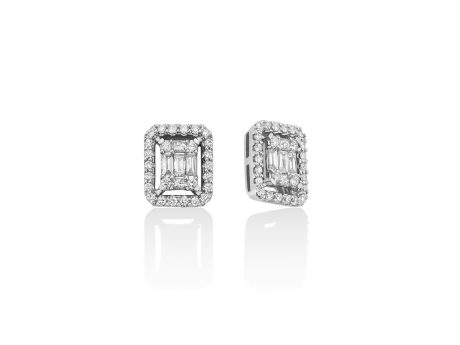 Orecchini Miluna Diamanti Brillanti in Oro Bianco 750