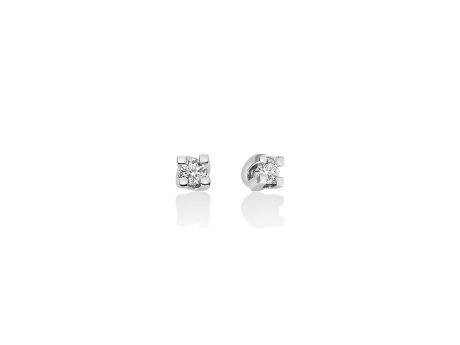 Orecchini Miluna Punto Luce Diamanti in Oro 18kt