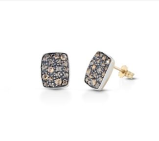 Splendidi orecchini in oro e diamanti taglio rose Coronè di Clesi Gioielli, un'eccellenza dell'alta gioielleria.