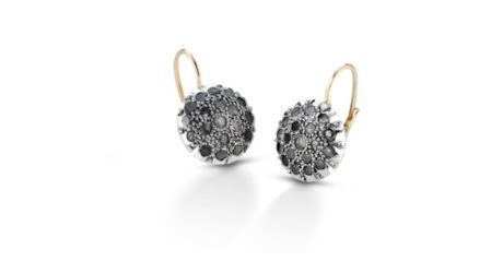Orecchini Stile Antico Oro 375 Diamanti Taglio Rose Coronè