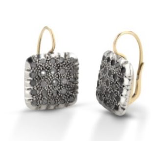 Splendidi orecchini in oro e diamanti taglio rose Coronè di Clesi Gioielli, un'eccellenza dell'alta gioielleria.