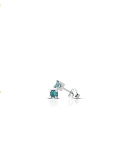 Orecchini Smeraldo in Oro Bianco 18kt Clesi Gioielli