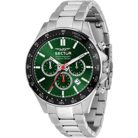 Orologio Maschile Sector 230 Cronografo Acciaio 43mm