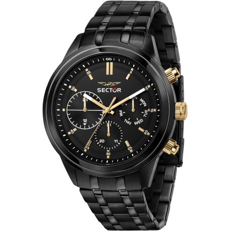 Orologio Sector 670 Uomo Acciaio Nero 45mm