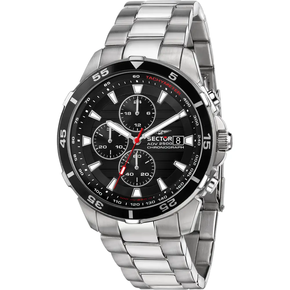 Orologio maschile Sector ADV2500, un gioiello di lusso per l'uomo moderno. Design elegante e materiali pregiati per un accessorio senza tempo.