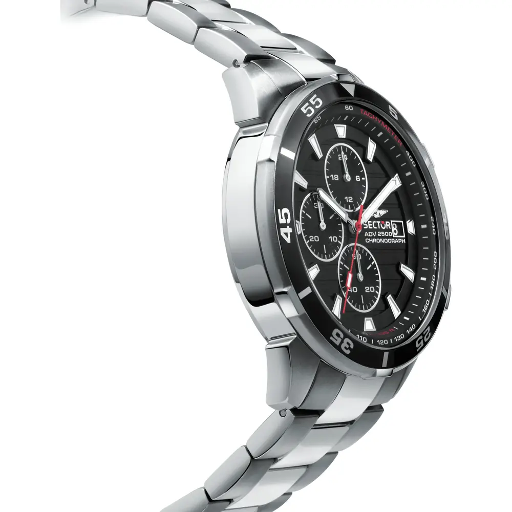 Orologio maschile Sector ADV2500, un gioiello di lusso per l'uomo moderno. Design elegante e materiali pregiati per un accessorio senza tempo. (Vista 4)