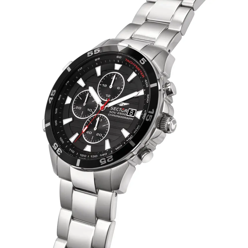 Orologio maschile Sector ADV2500, un gioiello di lusso per l'uomo moderno. Design elegante e materiali pregiati per un accessorio senza tempo. (Vista 5)