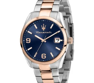 Scopri l'Orologio Maserati Attrazione, un gioiello di lusso per l'uomo moderno. Design elegante e materiali pregiati per un accessorio senza tempo.