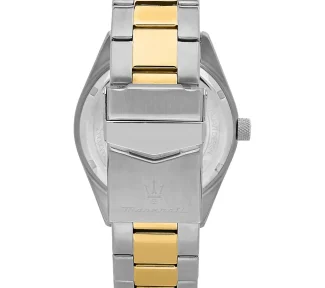 Scopri l'Orologio Maserati Competizione, un gioiello di lusso che incarna l'eleganza e la raffinatezza. Perfetto per chi cerca un accessorio di alta classe. (Vista 2)