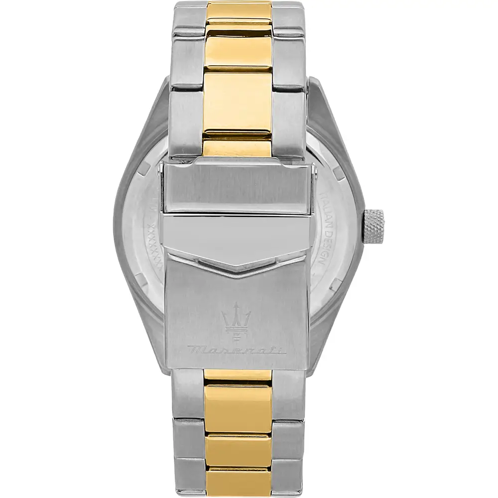 Scopri l'Orologio Maserati Competizione, un gioiello di lusso che incarna l'eleganza e la raffinatezza. Perfetto per chi cerca un accessorio di alta classe. (Vista 2)