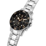 Scopri l'Orologio Maserati Competizione, un gioiello di lusso che incarna l'eleganza e la raffinatezza. Perfetto per chi cerca un accessorio di alta classe. (Vista 3)
