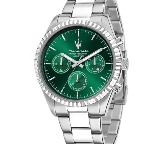 Scopri l'Orologio Maserati Competizione, un gioiello di lusso che incarna l'eleganza e la raffinatezza. Perfetto per chi cerca un accessorio di alta classe.