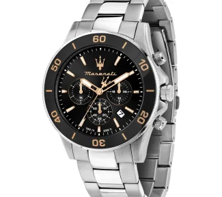 Scopri l'Orologio Maserati Competizione, un gioiello di lusso che incarna l'eleganza e la raffinatezza. Perfetto per chi cerca un accessorio di alta classe.