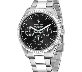 Scopri l'Orologio Maserati Competizione, un gioiello di lusso che incarna l'eleganza e la raffinatezza. Perfetto per chi cerca un accessorio di alta classe.