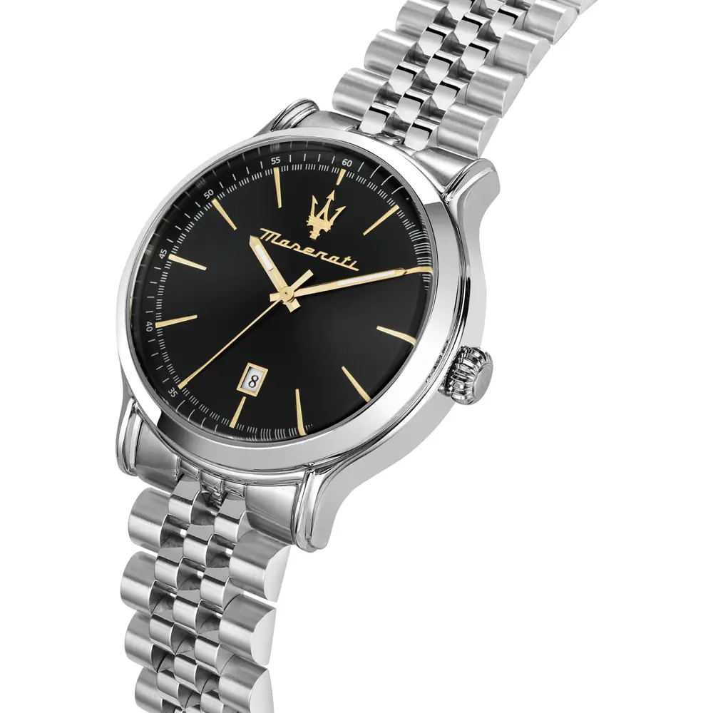 Scopri l'Orologio Maserati Epoca, un gioiello di lusso per l'uomo moderno. Un'idea regalo preziosa per chi ama l'eleganza senza tempo. (Vista 2)