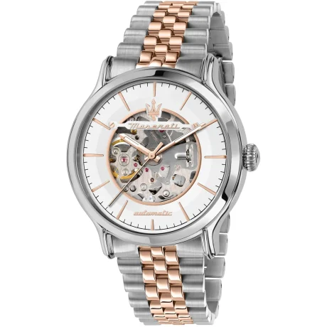 Orologio Maserati Epoca automatico acciaio 42mm cinturino bicolore