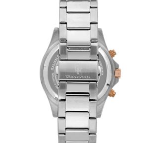 L'orologio Maserati Sfida, un gioiello di lusso per l'uomo moderno. Un'idea regalo preziosa per chi ama l'alta orologeria. (Vista 2)