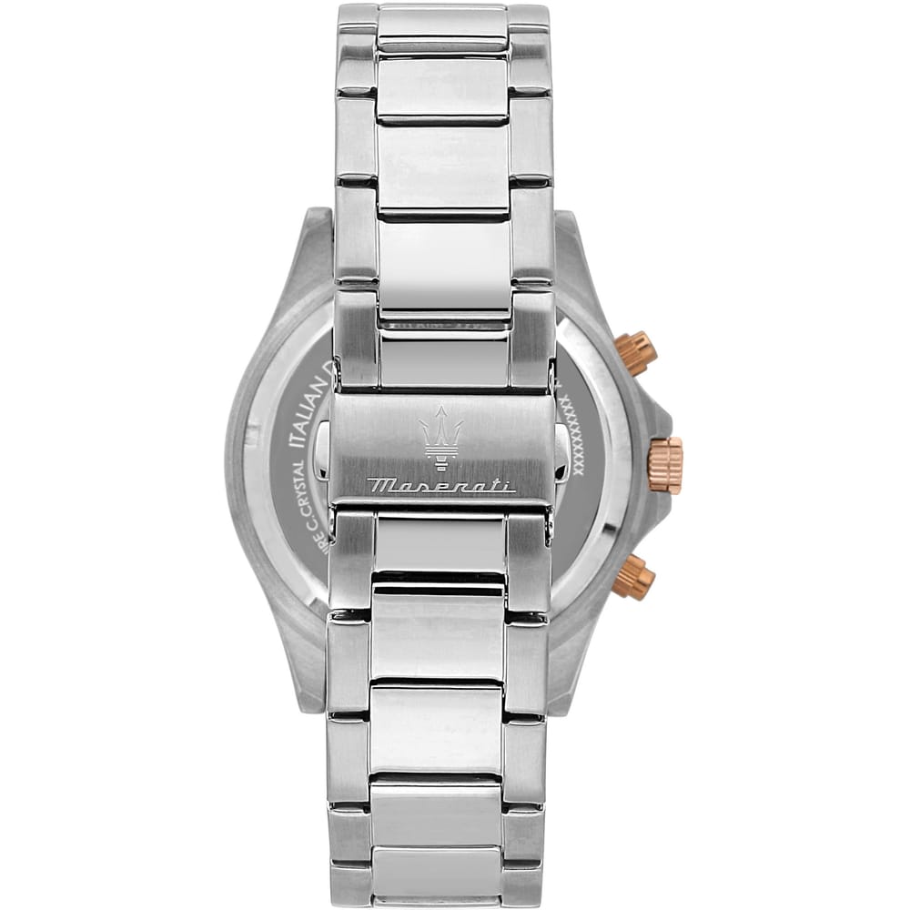 L'orologio Maserati Sfida, un gioiello di lusso per l'uomo moderno. Un'idea regalo preziosa per chi ama l'alta orologeria. (Vista 2)