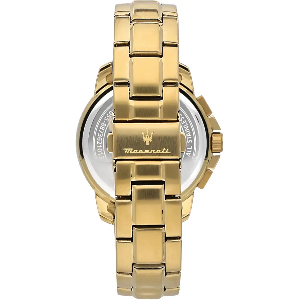 L'orologio Maserati Successo, un gioiello di lusso per l'uomo moderno. Design elegante e materiali pregiati per un accessorio senza tempo. (Vista 3)