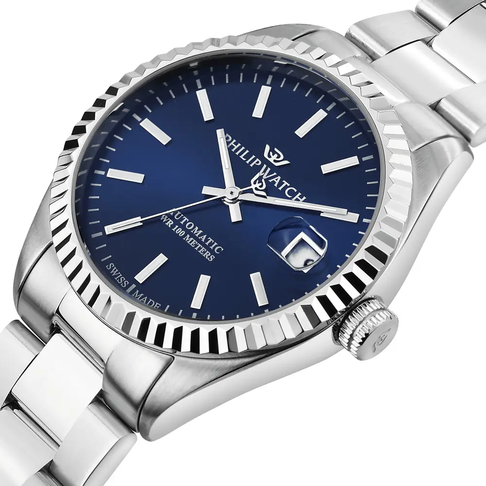 L'orologio Philip Watch Caribe, un gioiello di lusso per chi ama l'eleganza senza tempo. (Vista 3)