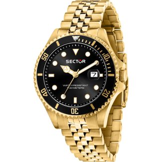 Sector 230 Men's Watch Steel Case Gold 43mm