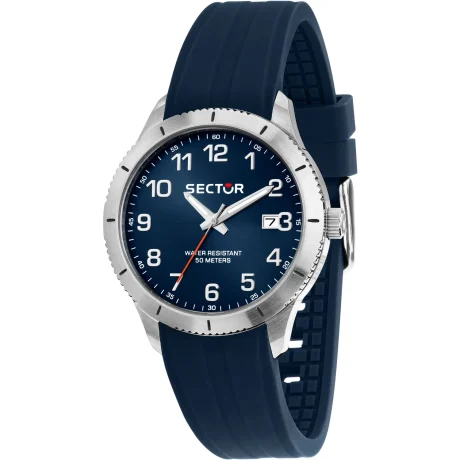 Orologio Sector 270 Uomo Acciaio e Plastica Blu