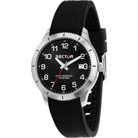 Orologio Sector 270 Uomo Acciaio e Cinturino Nero