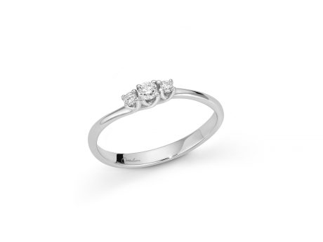 Anello Trilogy Miluna con Diamanti in Oro 750
