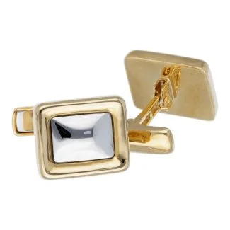 Cufflinks in Bicolour 18kt Gold for Men