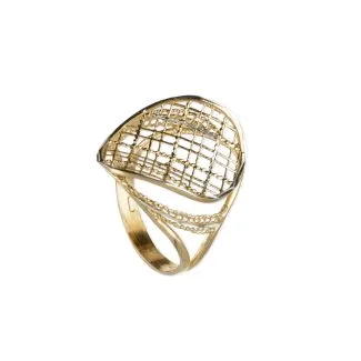 18kt Two-Tone Gold Women's Ring