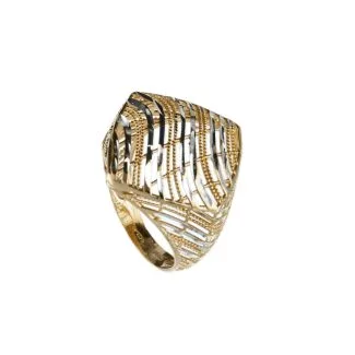 Women's Two-Tone 18kt Gold Ring