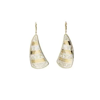 18kt Yellow Gold Screw Drop Earrings for Women
