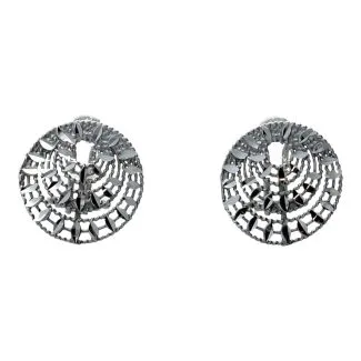 Clip Earrings in 18kt White Gold