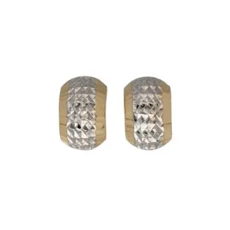 18kt Two-Tone Gold Earrings for Women