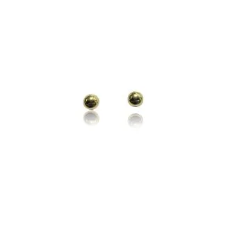Screw-Back Ball Earrings in 18ct Yellow Gold