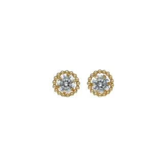 Punto Luce Earrings with Zircon in 18kt Gold