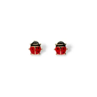 Children's Earrings in 18kt Yellow Gold, Weight 0.8g