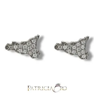 Sicilia Earrings in 18kt White Gold