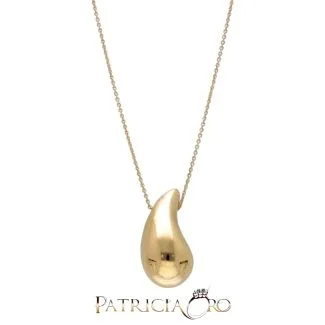 18K Yellow Gold Drop Necklace