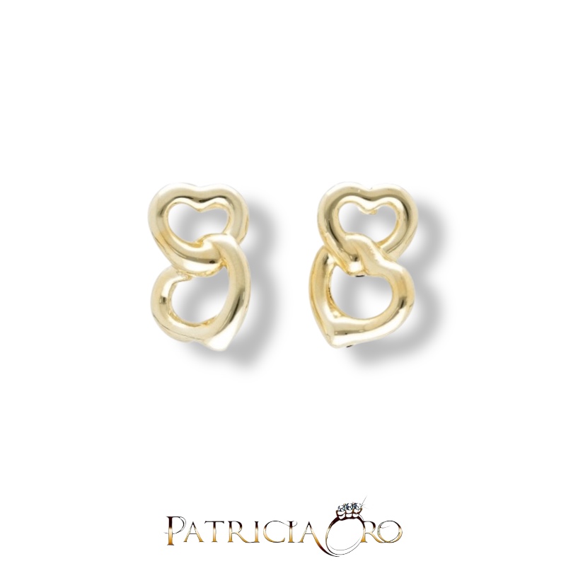 Orecchini in Oro Giallo Cuore