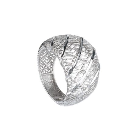 Anello Donna Oro Bianco 750