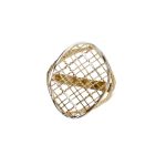 Splendido anello da donna in oro bicolore 750, un gioiello di lusso perfetto per un'occasione speciale. (Vista 3)
