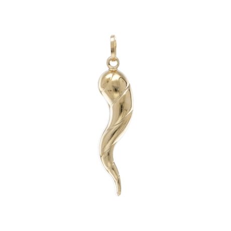 Ciondolo Corno Portafortuna in Oro 18k